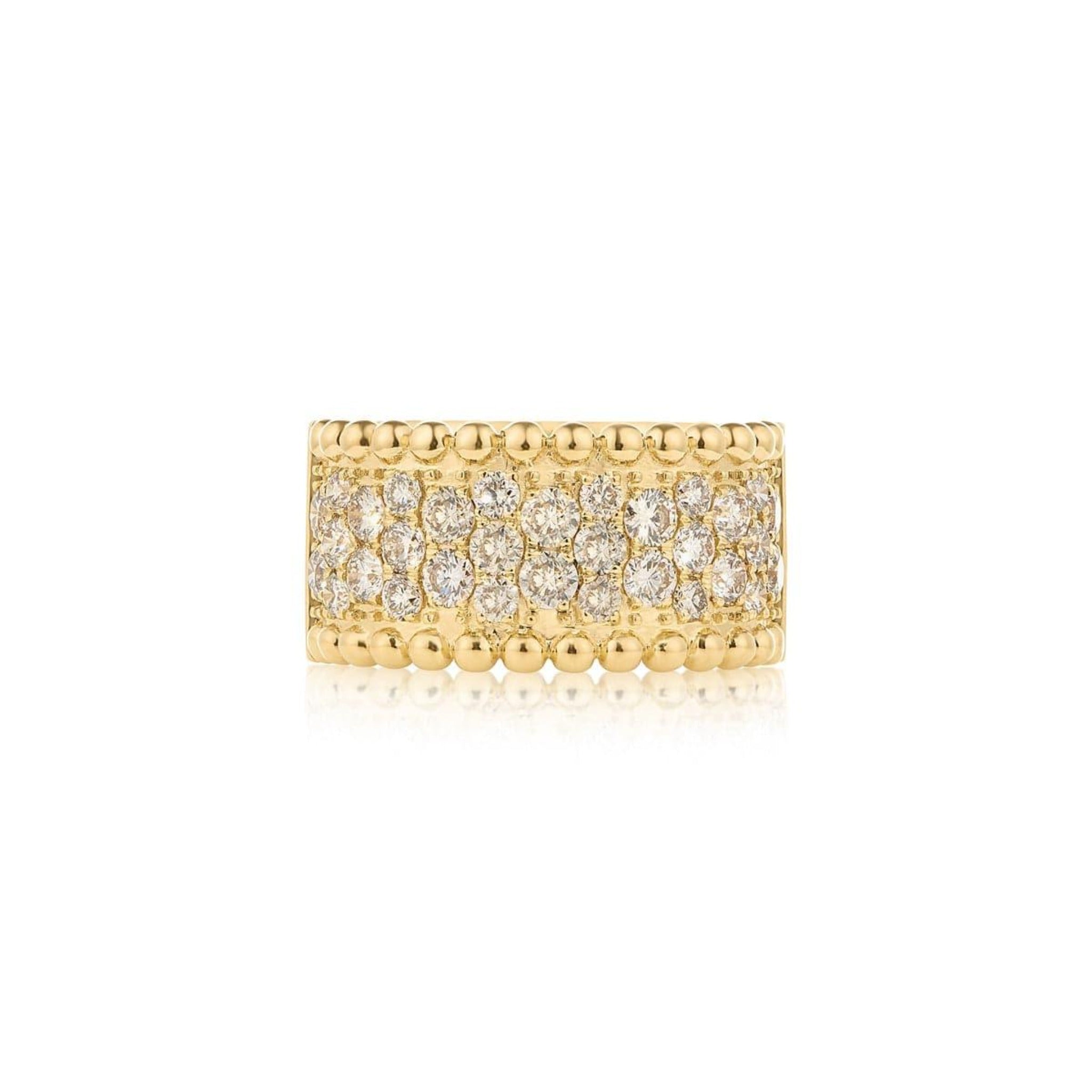Champagne Diamond Bubble Dress Ring | 18ct Yellow Gold - Rosendorff Diamond Jewellers